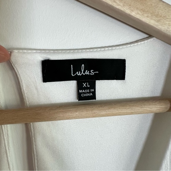 Lulus Sweeten the Occasion White Lace Short Sleeve Maxi Dress, Size XL - Picture 9 of 15